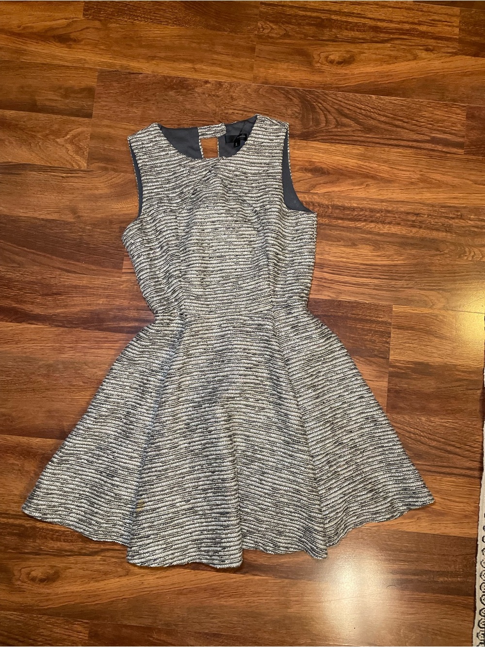 Tweed Textured Fit-and-Flare